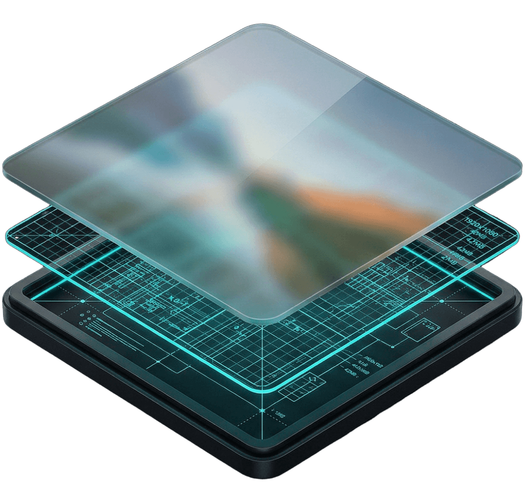 On-device Neural Engine — layered chip architecture